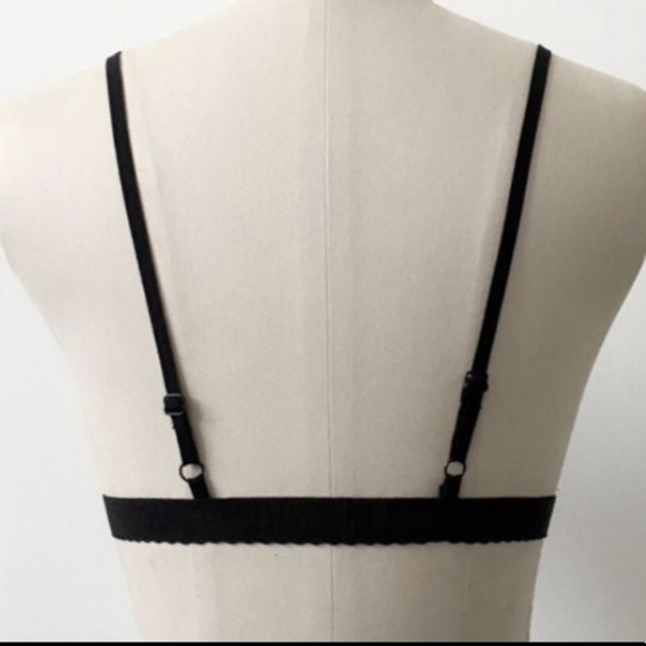Sexy Black Lace Strappy Bralette - Picture 6 of 7